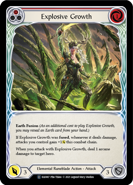 Explosive Growth (Red) [U-ELE067] Unlimited Rainbow Foil | Webway Games