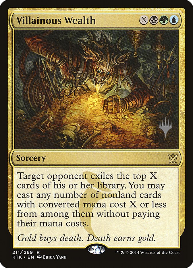 Villainous Wealth (Promo Pack) [Khans of Tarkir Promos] | Webway Games