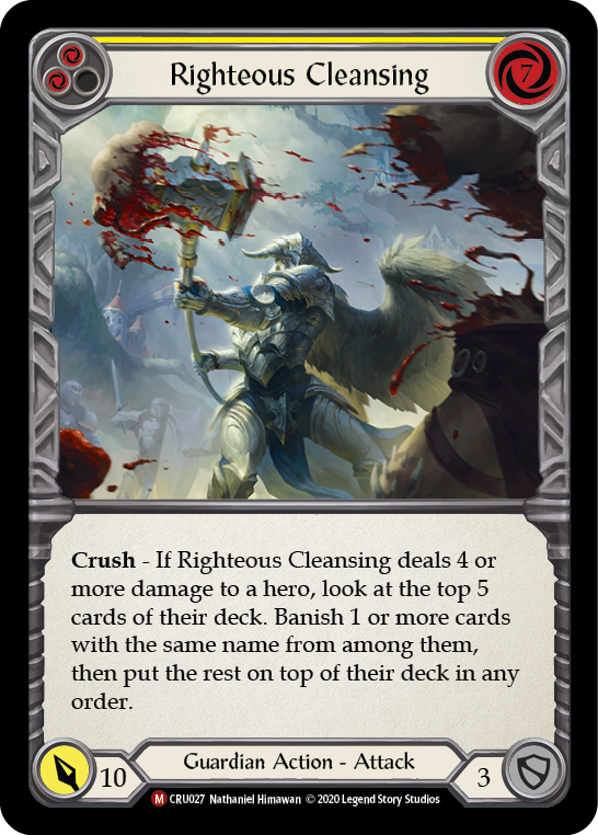 Righteous Cleansing [CRU027] 1st Edition Normal | Webway Games
