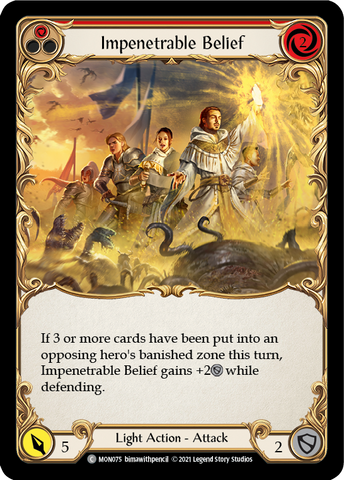 Impenetrable Belief (Red) [MON075] 1st Edition Normal