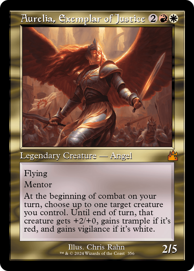 Aurelia, Exemplar of Justice (Retro) [Ravnica Remastered] | Webway Games