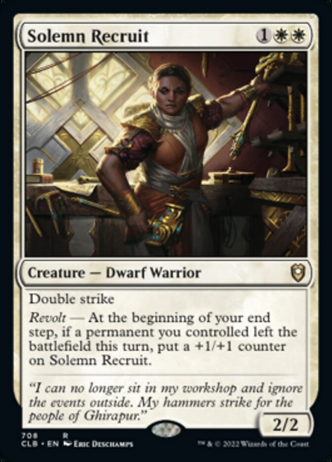 Solemn Recruit [Commander Legends: Battle for Baldur's Gate] | Webway Games