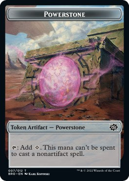 Powerstone // Saheeli, Filigree Master Emblem Double-Sided Token [The Brothers' War Tokens] | Webway Games