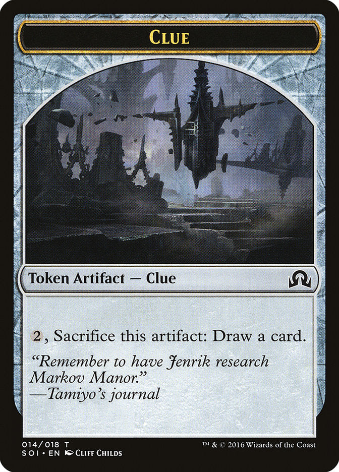 Clue (014/018) [Shadows over Innistrad Tokens] | Webway Games