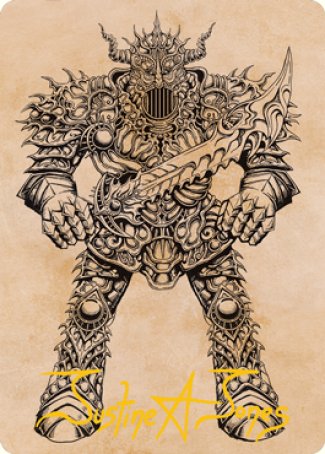 Iron Golem (Showcase) Art Card (Gold-Stamped Signature) [Dungeons & Dragons: Adventures in the Forgotten Realms Art Series] | Webway Games