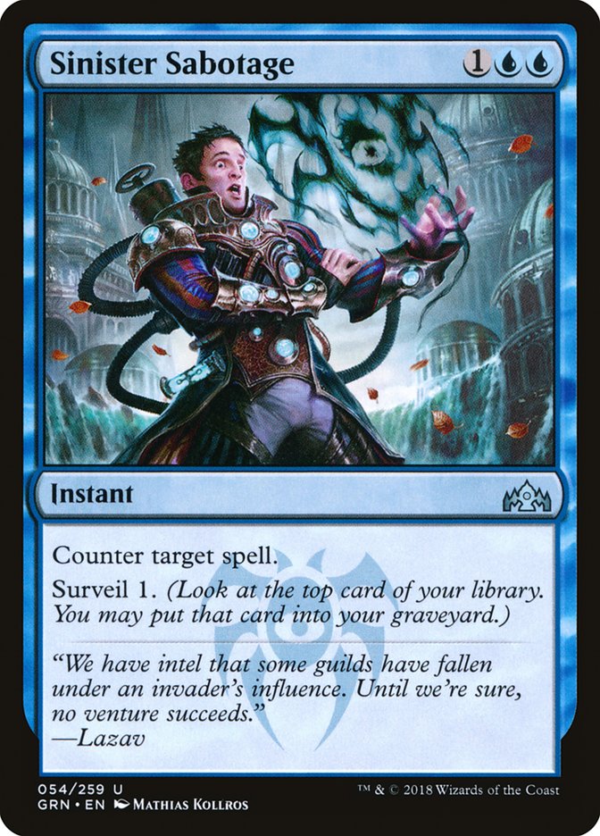 Sinister Sabotage [Guilds of Ravnica] | Webway Games