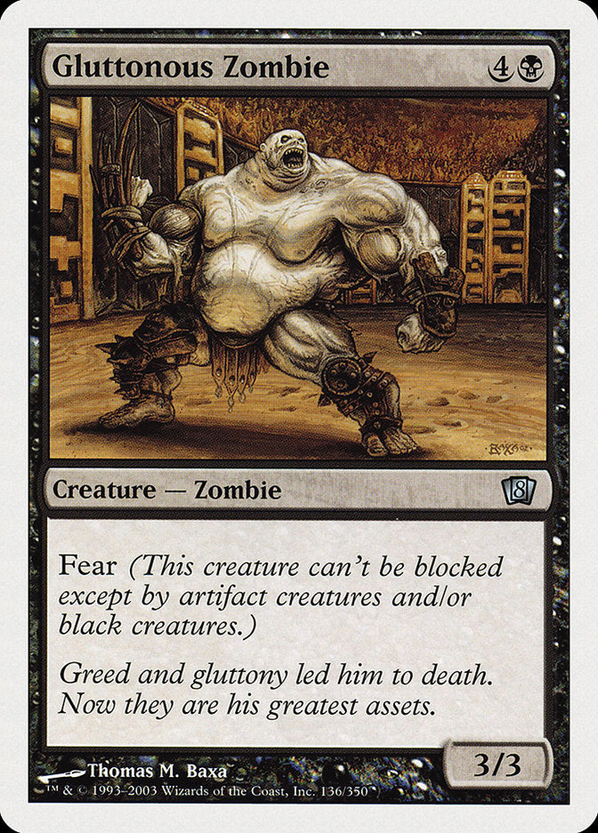 Gluttonous Zombie [Eighth Edition] | Webway Games