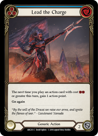 Lead the Charge (Blue) [ARC211-C] 1st Edition Rainbow Foil