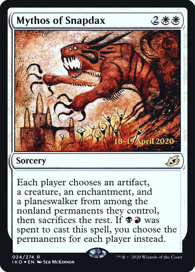 Mythos of Snapdax  [Ikoria: Lair of Behemoths Prerelease Promos] | Webway Games