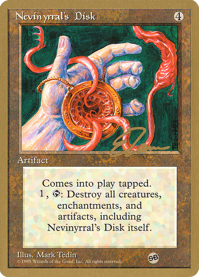 Nevinyrral's Disk (Eric Tam) (SB) [Pro Tour Collector Set] | Webway Games