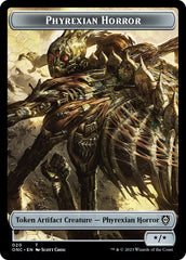 Phyrexian Wurm // Phyrexian Horror Double-Sided Token [Phyrexia: All Will Be One Commander Tokens] | Webway Games