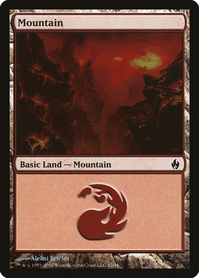Mountain (32) [Premium Deck Series: Fire and Lightning] | Webway Games