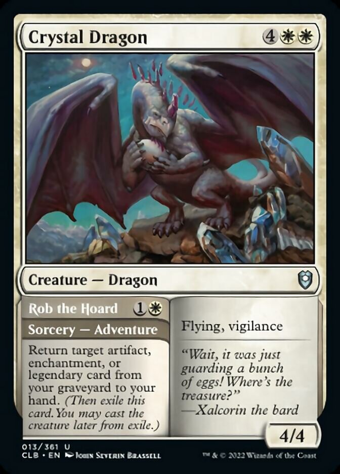 Crystal Dragon // Rob the Hoard [Commander Legends: Battle for Baldur's Gate] | Webway Games
