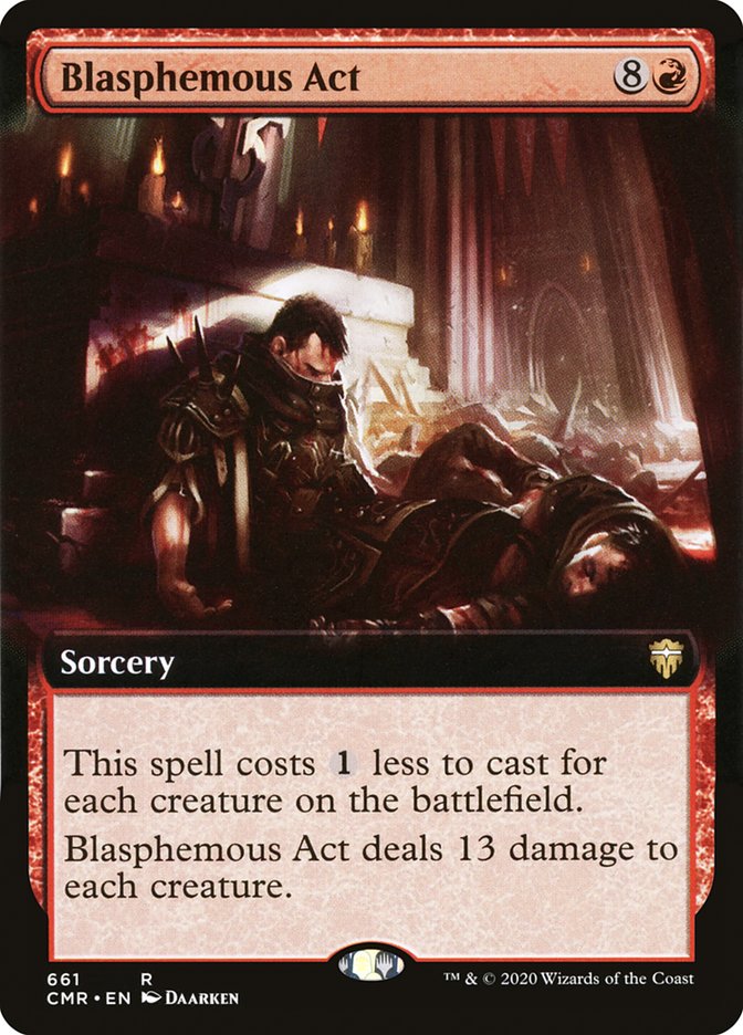 Blasphemous Act (Extended Art) [Commander Legends] | Webway Games