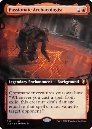 Passionate Archaeologist (Extended Art) [Commander Legends: Battle for Baldur's Gate] | Webway Games