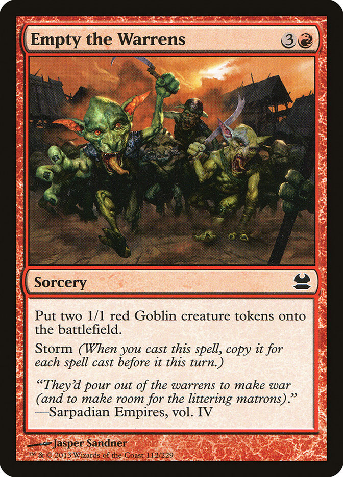 Empty the Warrens [Modern Masters] | Webway Games