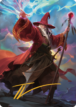Elminster Art Card (36) (Gold-Stamped Signature) [Commander Legends: Battle for Baldur's Gate Art Series] | Webway Games