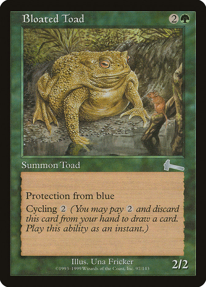 Bloated Toad [Urza's Legacy] | Webway Games