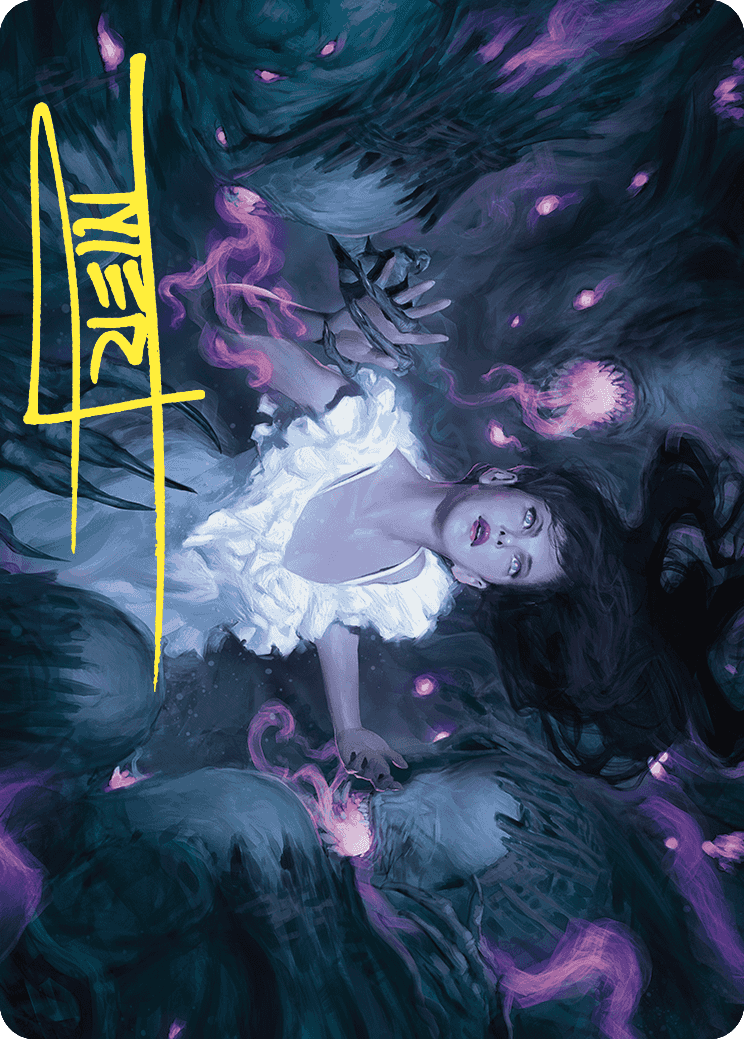 Neva, Stalked by Nightmares Art Card (Gold-Stamped Signature) [Wilds of Eldraine Art Series] | Webway Games