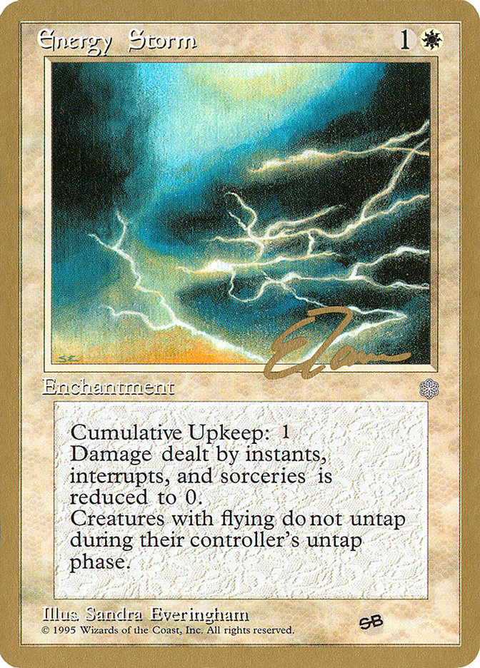 Energy Storm (Eric Tam) (SB) [Pro Tour Collector Set] | Webway Games