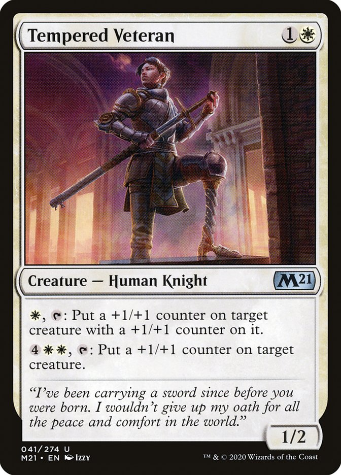 Tempered Veteran [Core Set 2021] | Webway Games