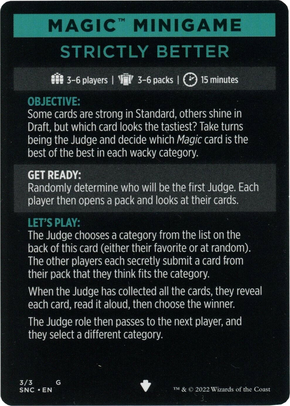 Strictly Better (Magic Minigame) [Streets of New Capenna Minigame] | Webway Games