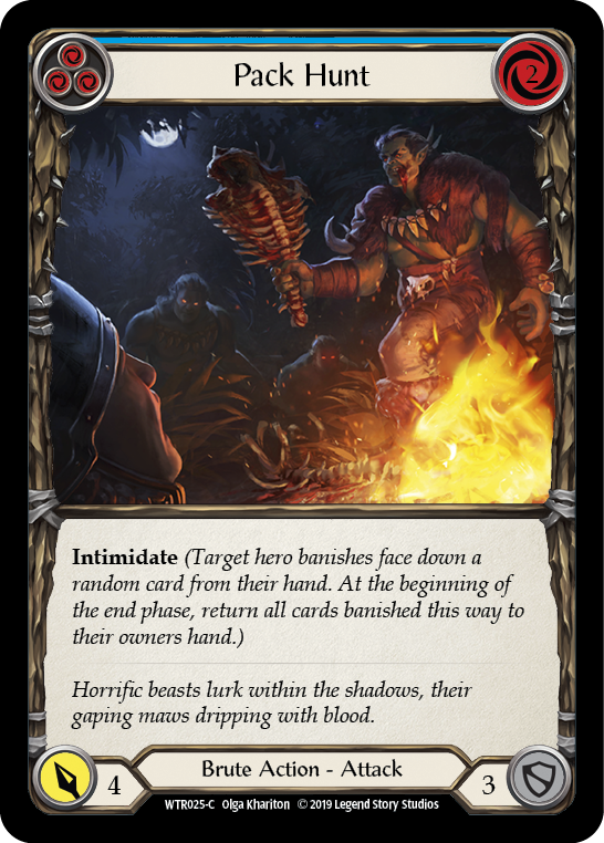 Pack Hunt (Blue) [WTR025-C] Alpha Print Normal | Webway Games