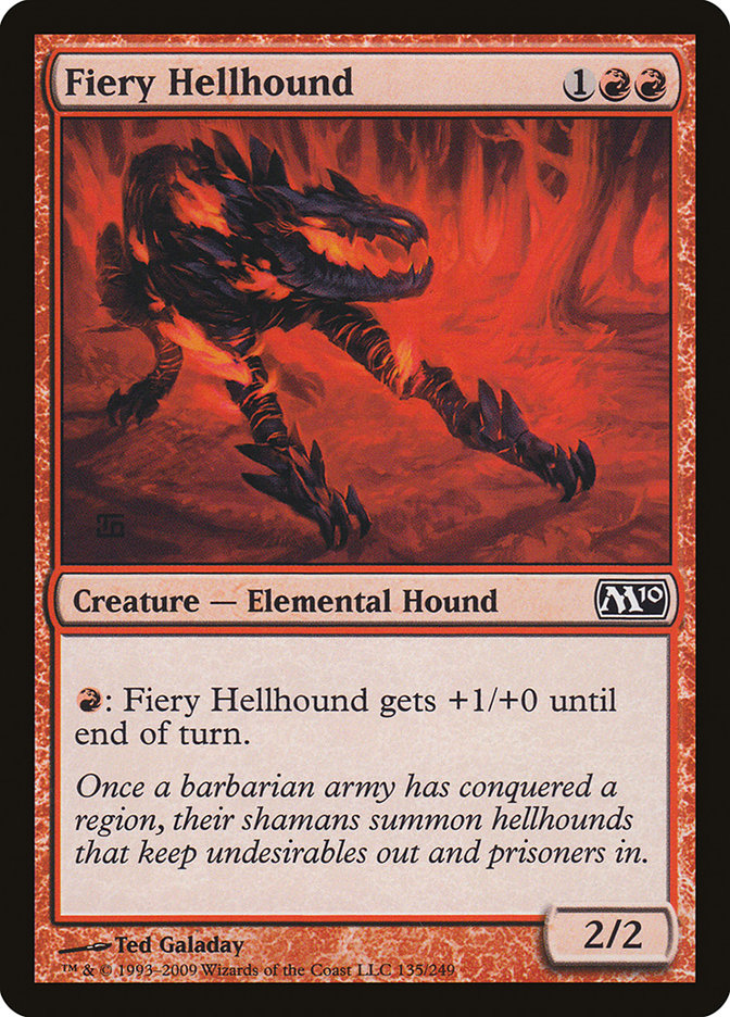 Fiery Hellhound [Magic 2010] | Webway Games