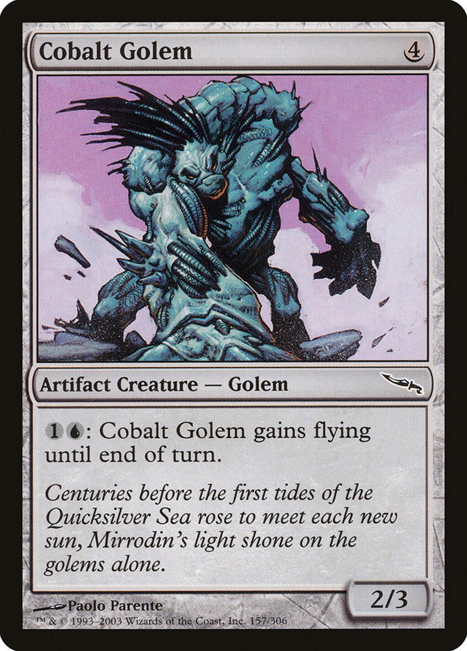 Cobalt Golem [Mirrodin] | Webway Games