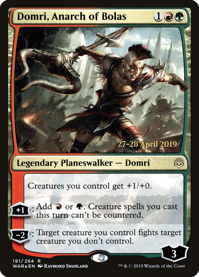 Domri, Anarch of Bolas  [War of the Spark Prerelease Promos] | Webway Games