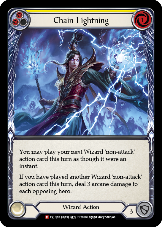 Chain Lightning [CRU162] 1st Edition Rainbow Foil | Webway Games