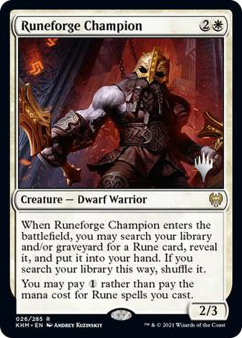 Runeforge Champion [Kaldheim Promo Pack] | Webway Games