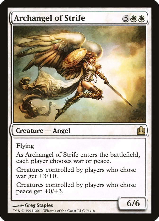 Archangel of Strife [Commander 2011] | Webway Games