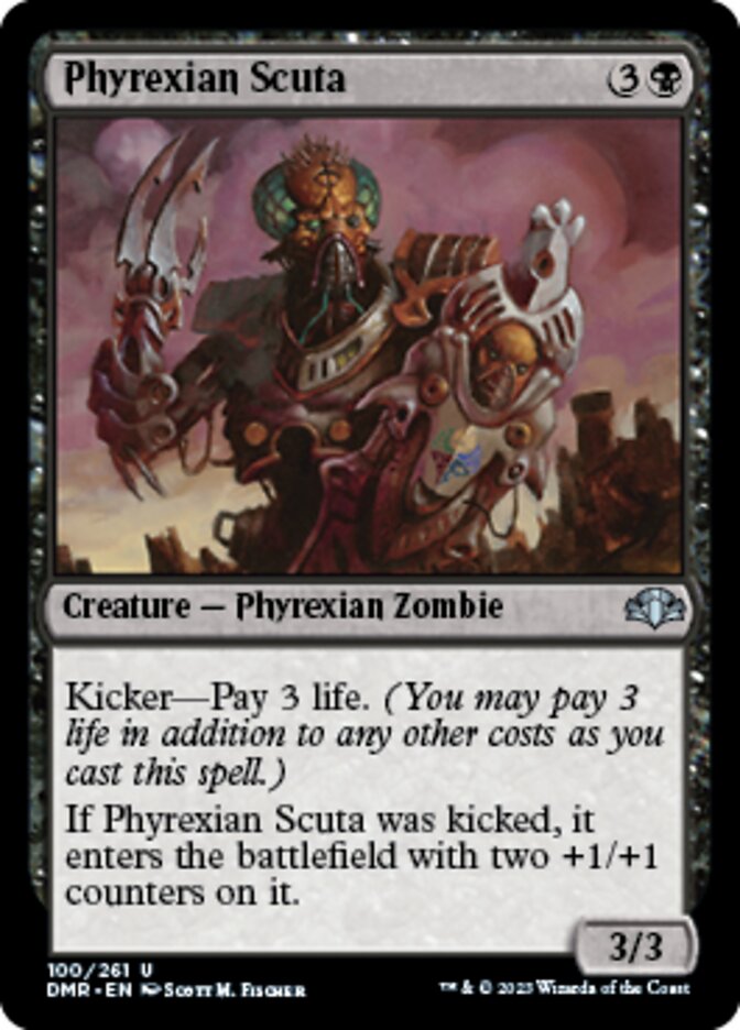 Phyrexian Scuta [Dominaria Remastered] | Webway Games