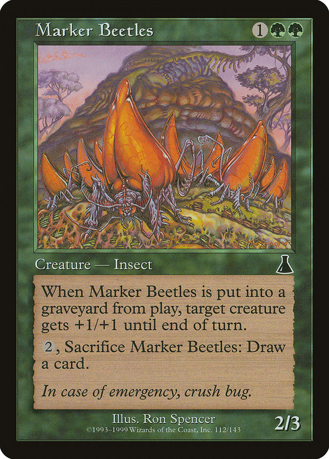 Marker Beetles [Urza's Destiny] | Webway Games