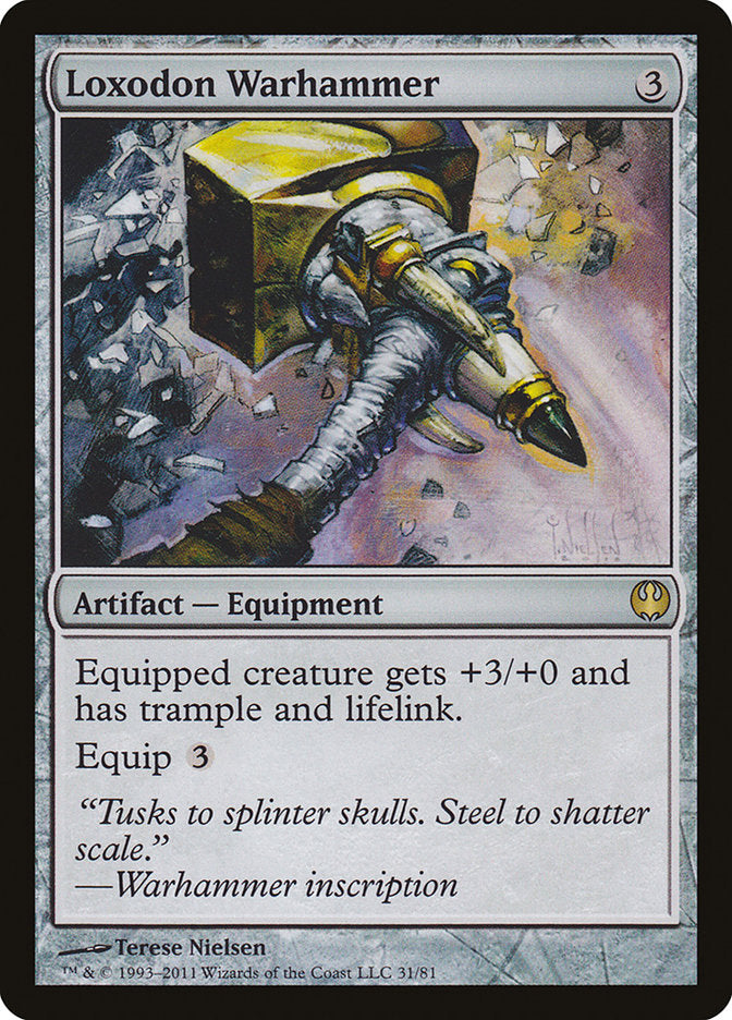 Loxodon Warhammer [Duel Decks: Knights vs. Dragons] | Webway Games