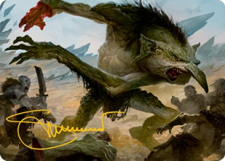 Troll Art Card (Gold-Stamped Signature) [Dungeons & Dragons: Adventures in the Forgotten Realms Art Series] | Webway Games