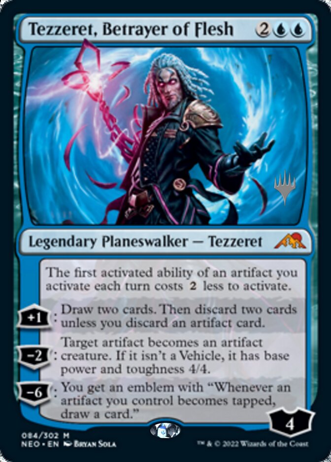 Tezzeret, Betrayer of Flesh (Promo Pack) [Kamigawa: Neon Dynasty Promos] | Webway Games
