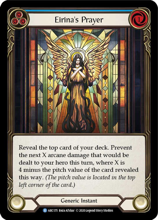 Eirina's Prayer (Blue) [ARC175] Unlimited Rainbow Foil | Webway Games