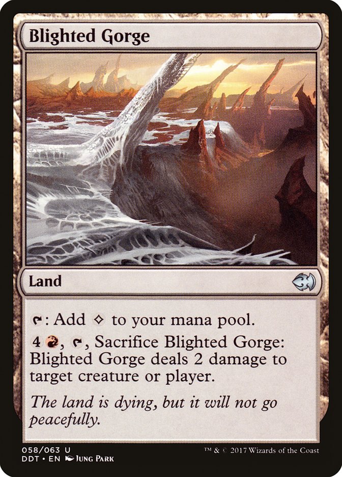 Blighted Gorge [Duel Decks: Merfolk vs. Goblins] | Webway Games