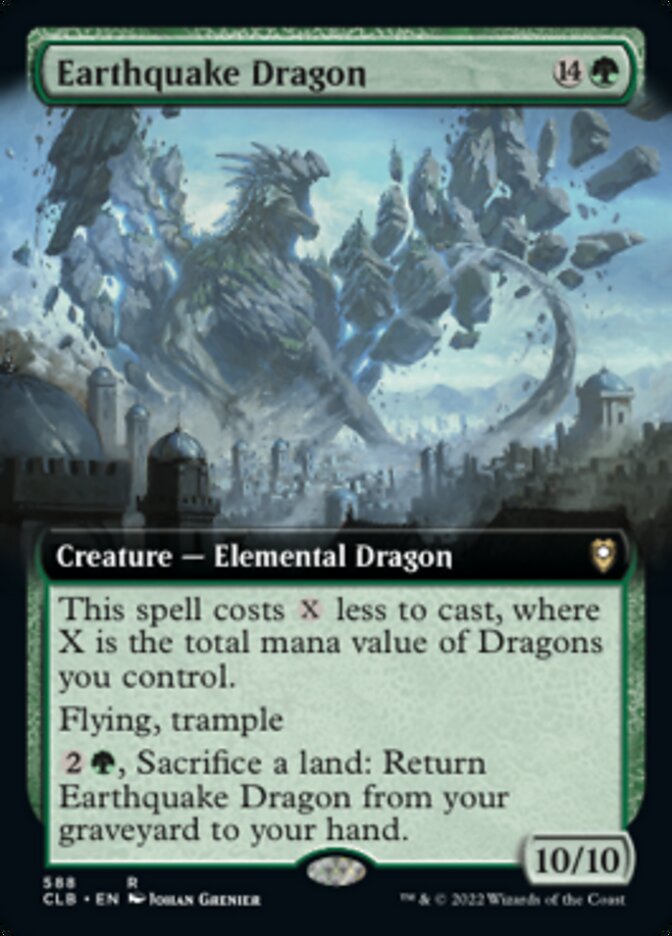 Earthquake Dragon (Extended Art) [Commander Legends: Battle for Baldur's Gate] | Webway Games