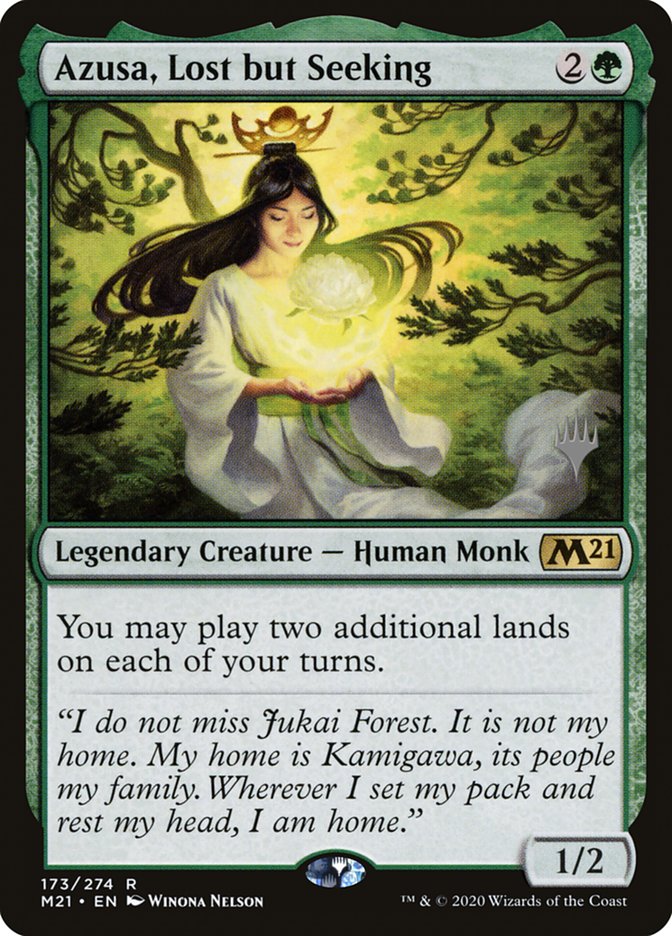 Azusa, Lost but Seeking (Promo Pack) [Core Set 2021 Promos] | Webway Games