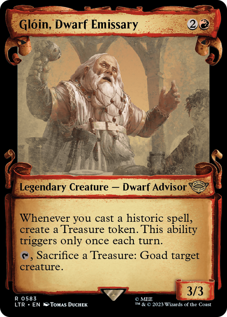Gloin, Dwarf Emissary [The Lord of the Rings: Tales of Middle-Earth Showcase Scrolls] | Webway Games