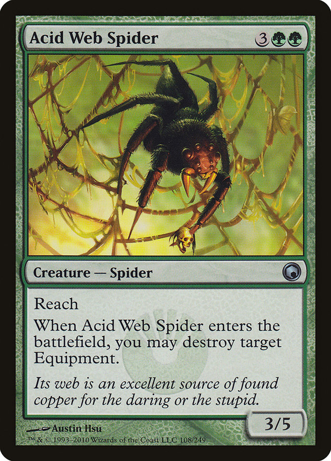 Acid Web Spider [Scars of Mirrodin] | Webway Games