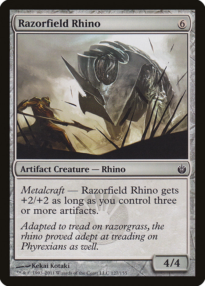 Razorfield Rhino [Mirrodin Besieged] | Webway Games
