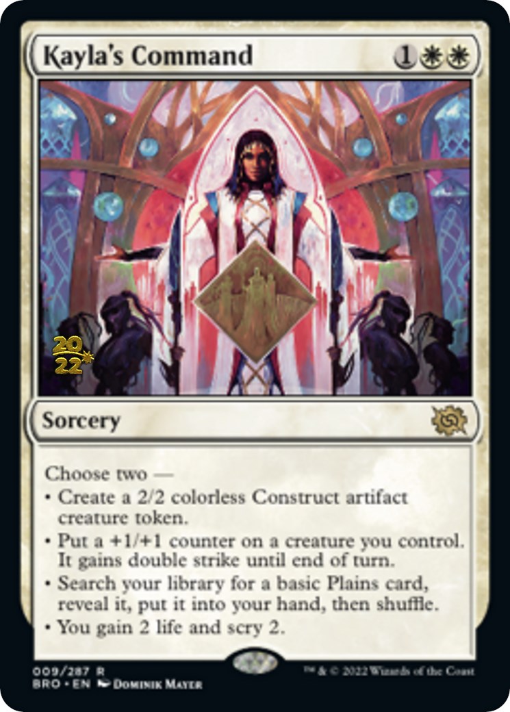 Kayla's Command [The Brothers' War: Prerelease Promos] | Webway Games