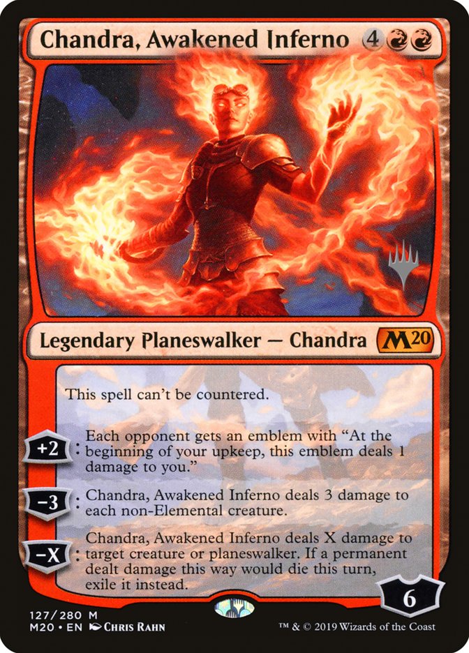 Chandra, Awakened Inferno (Promo Pack) [Core Set 2020 Promos] | Webway Games