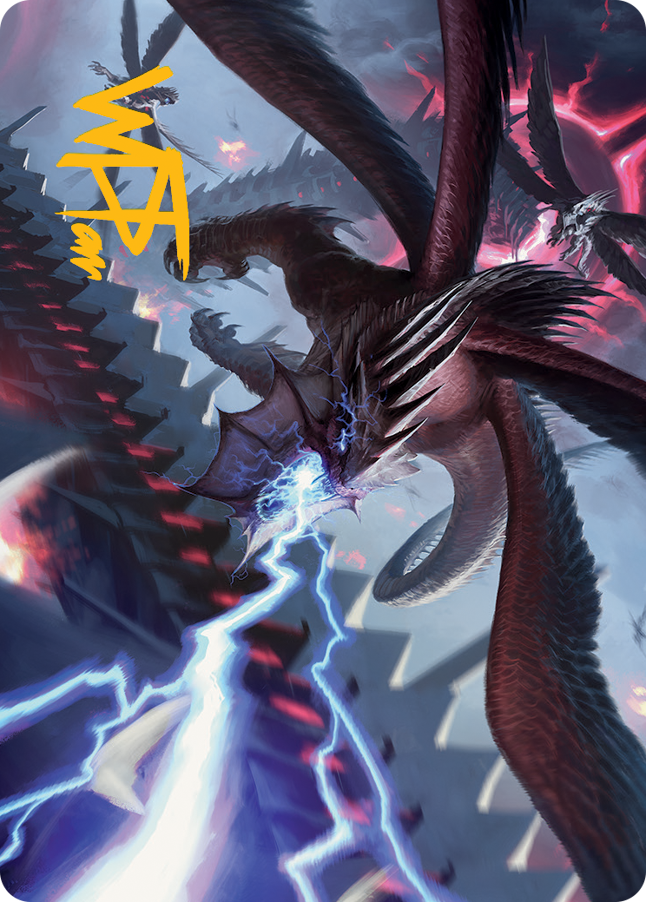 Defiant Thundermaw Art Card (Gold-Stamped Signature) [March of the Machine Art Series] | Webway Games