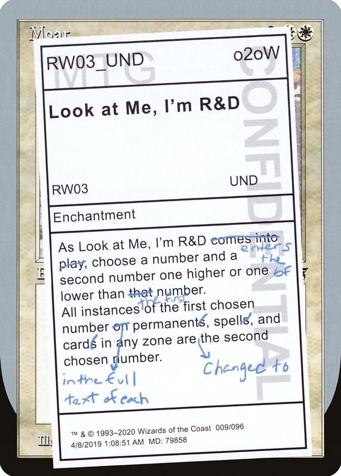 Look at Me, I'm R&D [Unsanctioned] | Webway Games