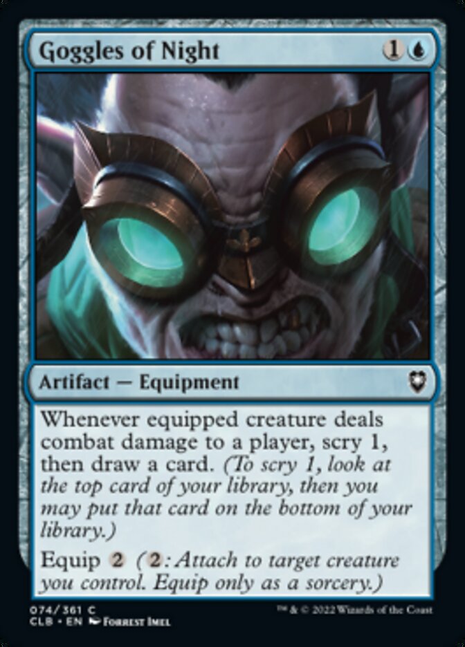 Goggles of Night [Commander Legends: Battle for Baldur's Gate] | Webway Games